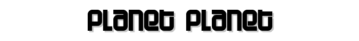 Planet Planet font